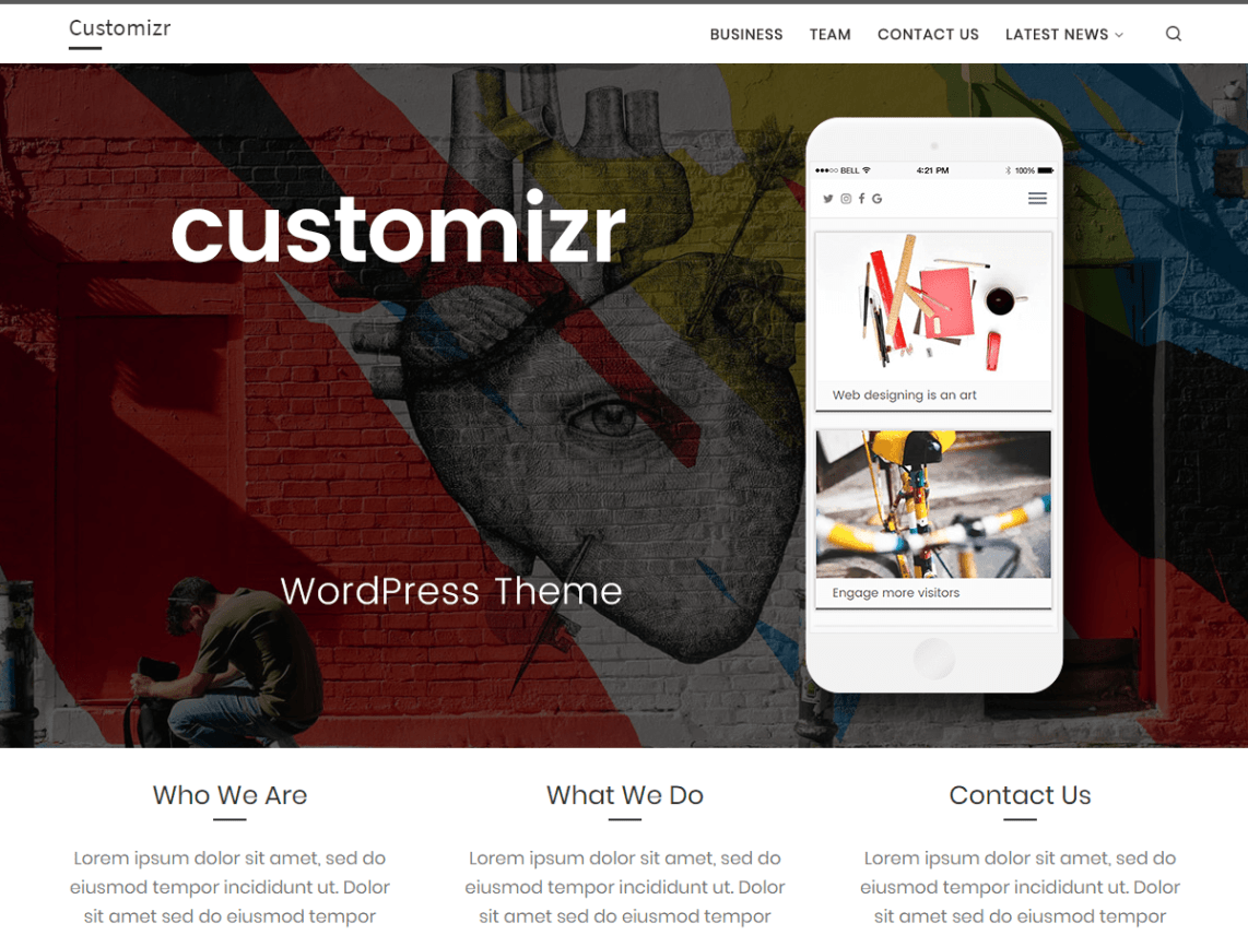 WordPress Theme Customizr